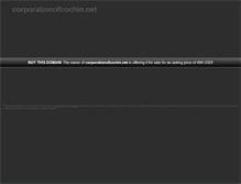Tablet Screenshot of corporationofcochin.net